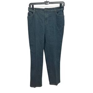 Bill Blass Womens Size 16 PolySpandex Straight Leg Back Elastic Waist Jeans